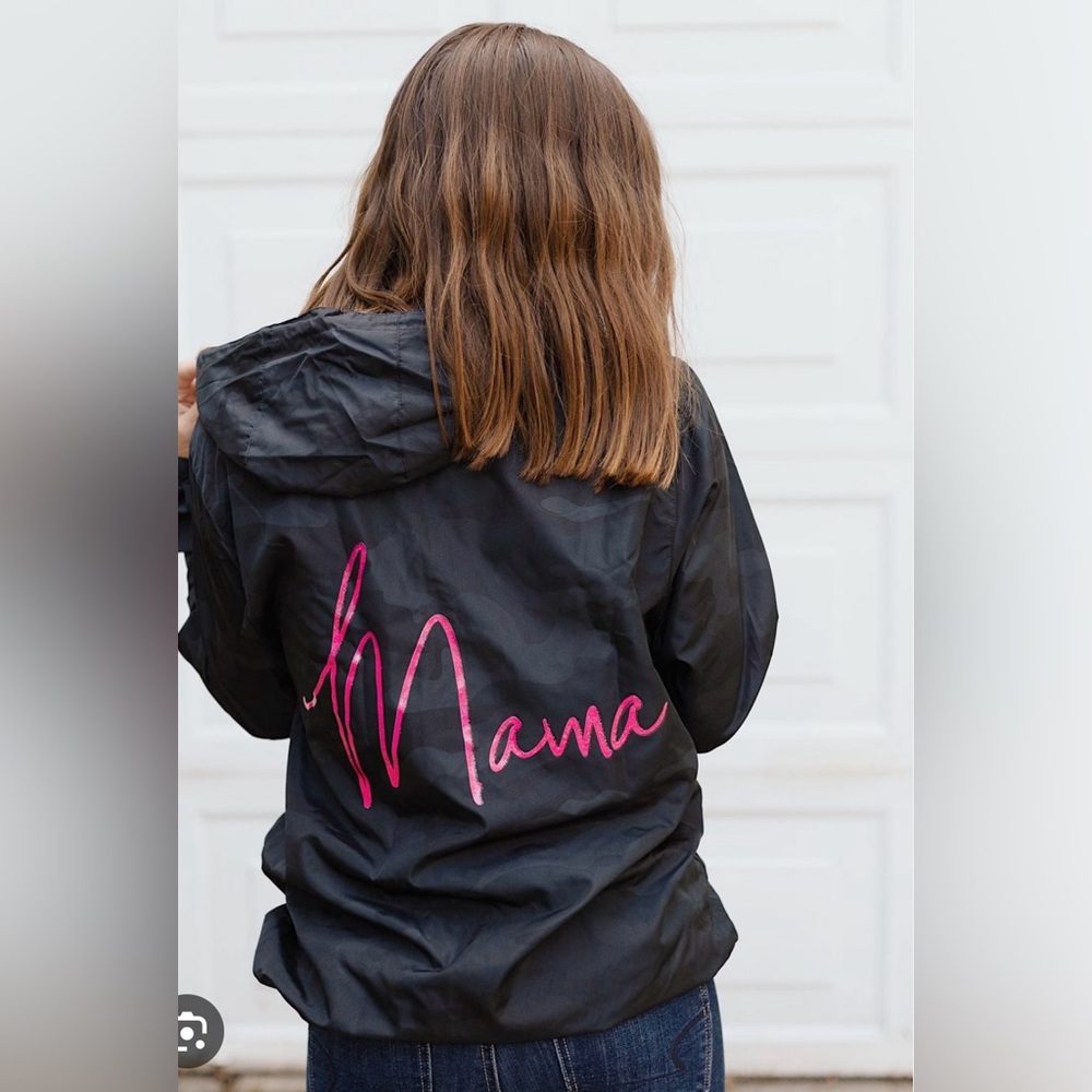 Mama Camo Windbreaker Jacket Size Medium